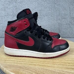 Nike Air Jordan 1 Size 5.5Y Womens 7 Retro High OG BG 'Bred' 2013 575441-023